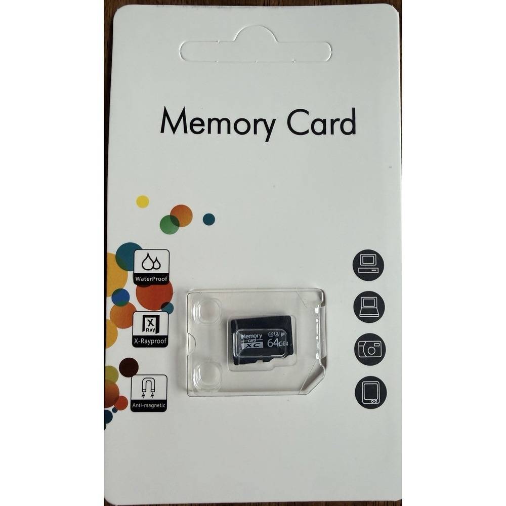 64GB SDXC Memory Card Waterproof X-Ray Proof Anti-Magnetic – Camera Phone Tablet